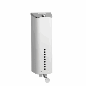 Dispenso-Pac seinäteline, lukittava, valkoinen kuori, peukalotoiminen