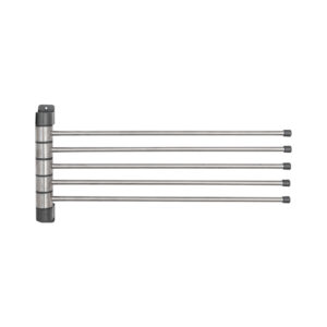 Hani-tuote 3075 kuivausoksa 5:llä oksalla, ruostumatonta terästä