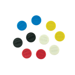 Kokoelma Nobo magneetteja eri väreillä