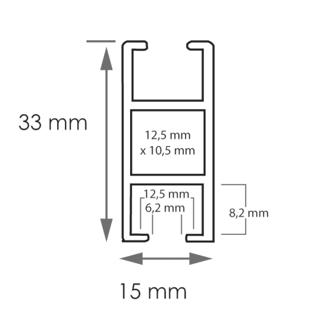 Yksiurainen verhokisko 6200 raskaille verhoille - Image 2