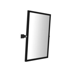 Aava peili, kallistettava, L 400 x K 600, musta