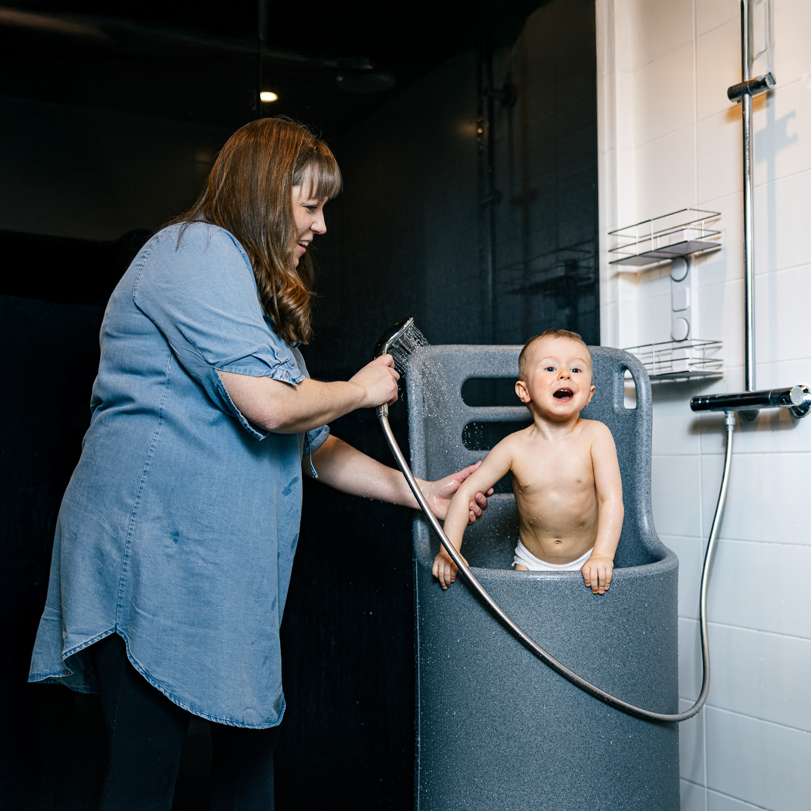 Babystanderi® Lasten Suihkuallas, Graniitti - Image 3