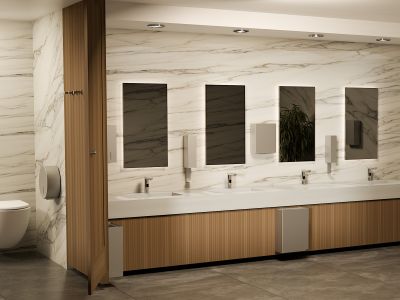 3D-ohjelmalla luotu julkinen WC