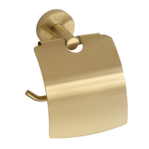 Hohto WC-paperiteline kannella, harjattu kulta