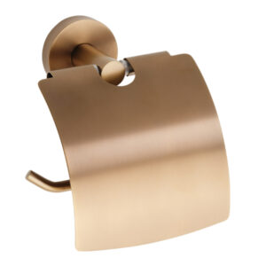 Pihka 2 WC-paperiteline kannella, harjattu kupari