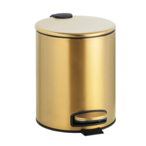 Hohto poljinroska-astia 5l, soft-close, harjattu kulta