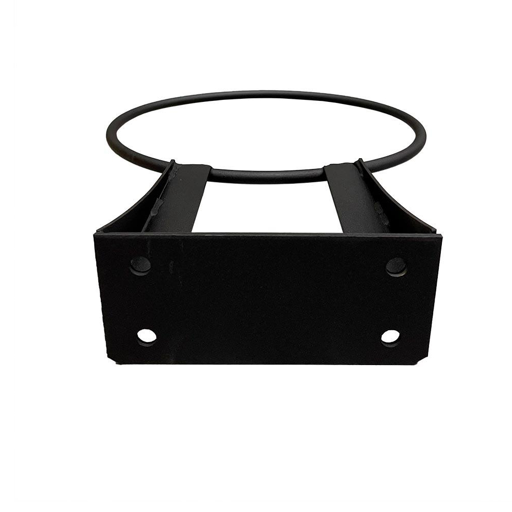 Seinäteline jumppapallolle, musta