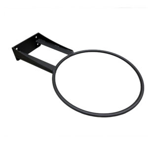 Seinäteline jumppapallolle, musta