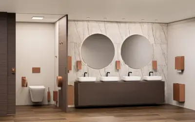 Kuvituskuva Pihka-tuoteperheen tuotteista WC-tiloissa